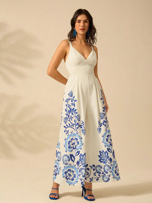 Côte d’Azur Wide-Leg Jumpsuit