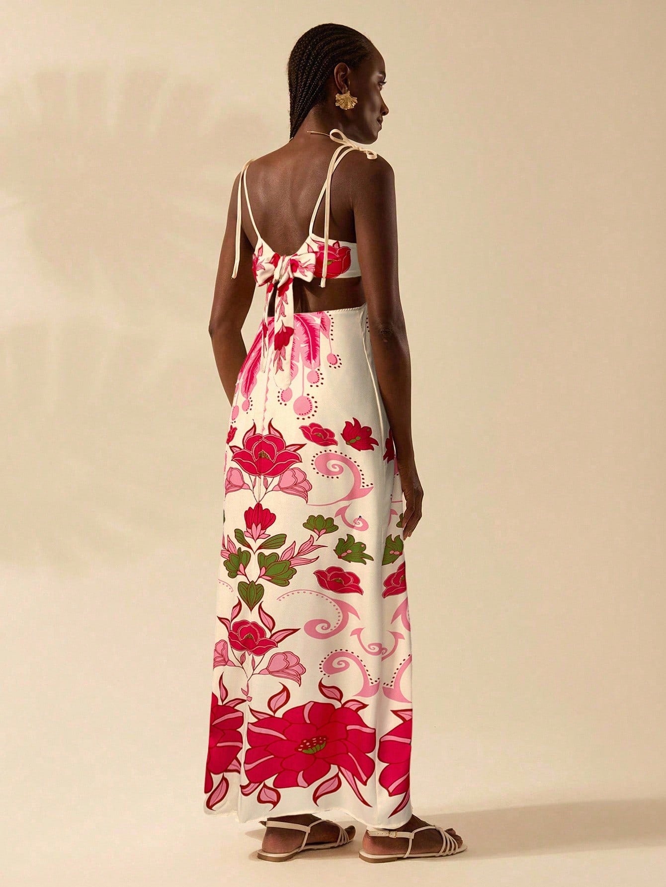 Punta Cana Sunset Cut-Out Maxi Dress