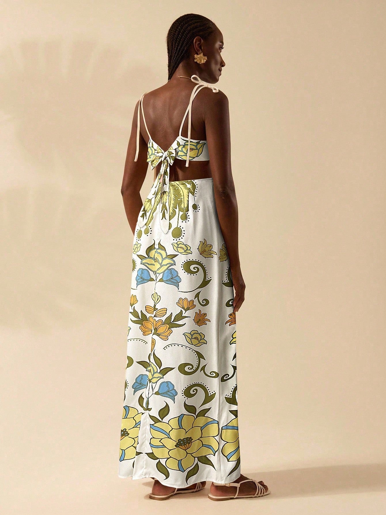 Punta Cana Sunset Cut-Out Maxi Dress