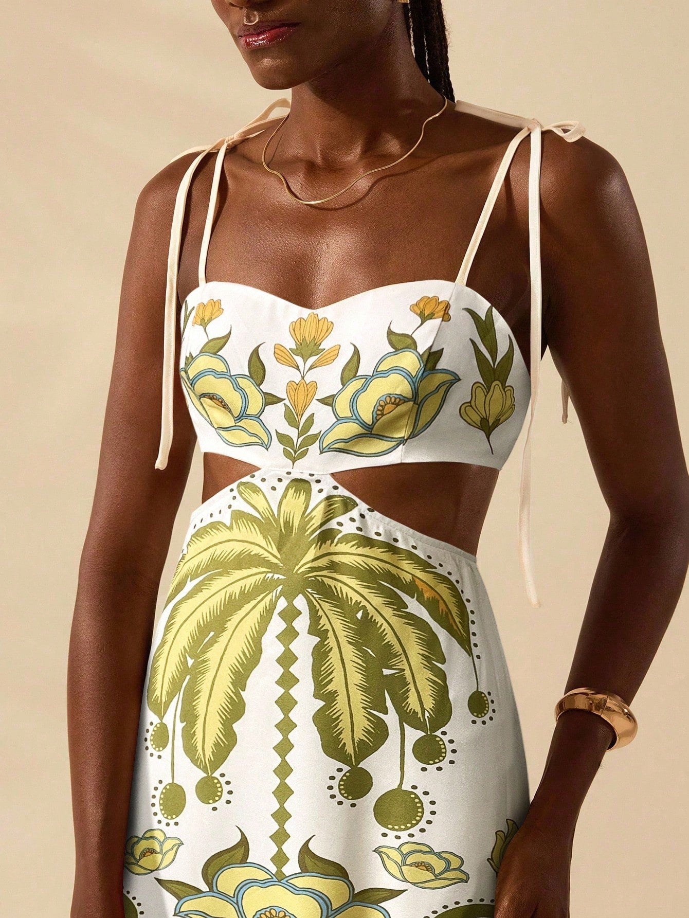 Punta Cana Sunset Cut-Out Maxi Dress