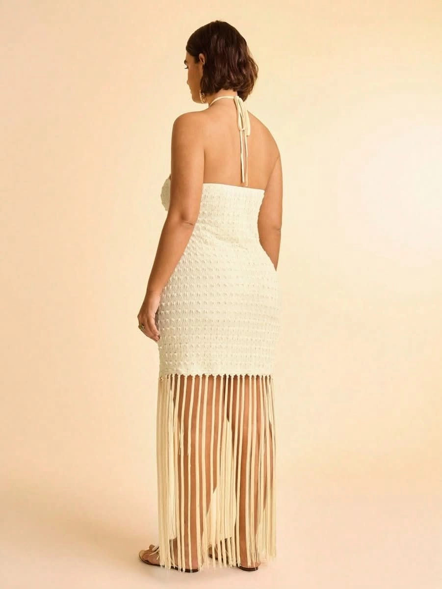 Havana Nights Fringe Party Dress - Satin Whisper