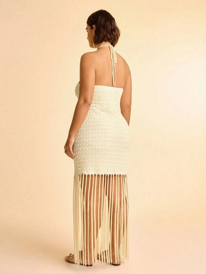 Havana Nights Fringe Party Dress - Satin Whisper