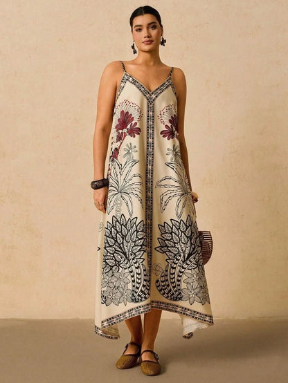 Ibiza Boho Spaghetti Strap Dress - Satin Whisper
