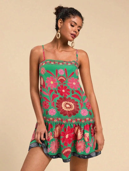 Tulum Breeze Mini Dress - Satin Whisper